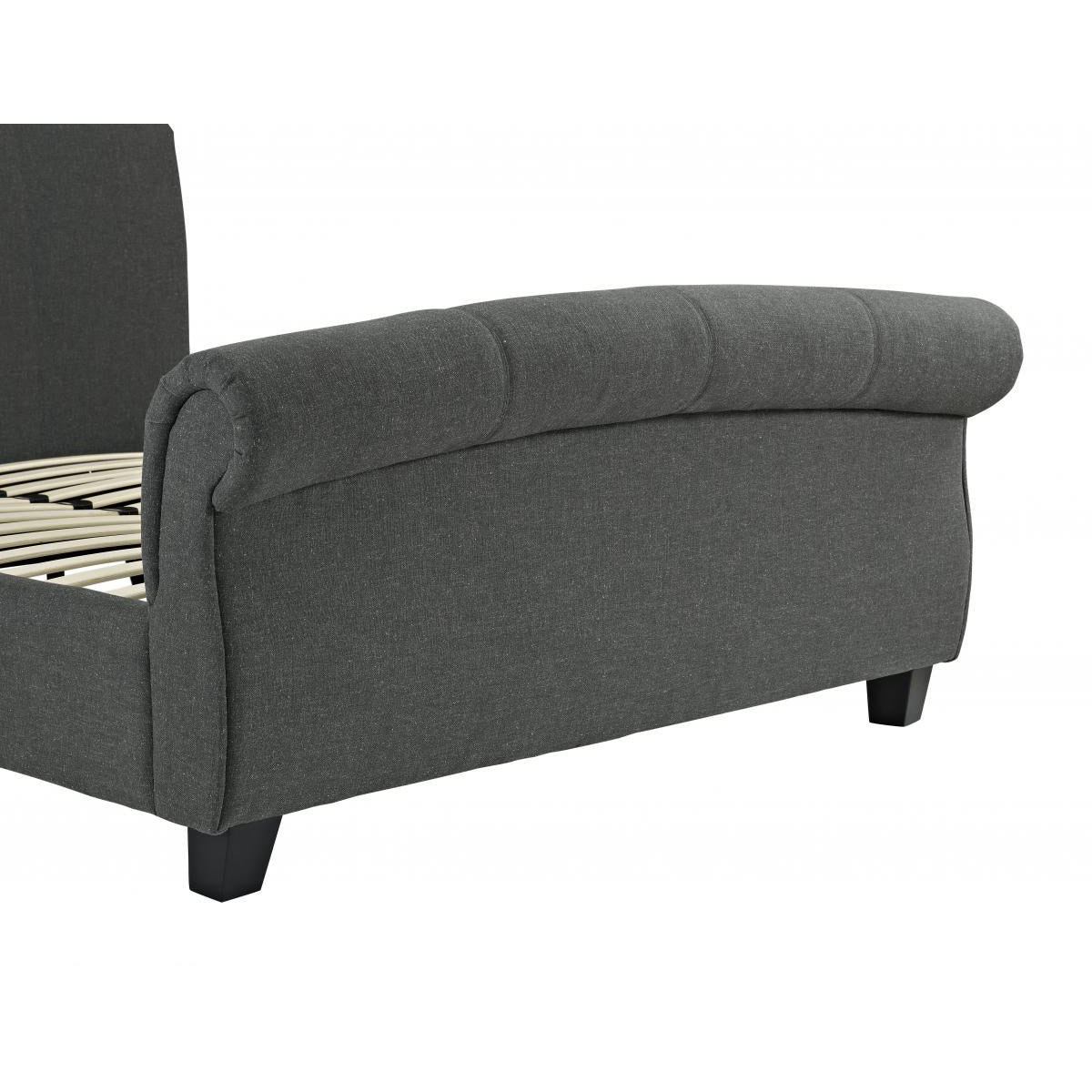 Arabella Linen Fabric Bed Grey