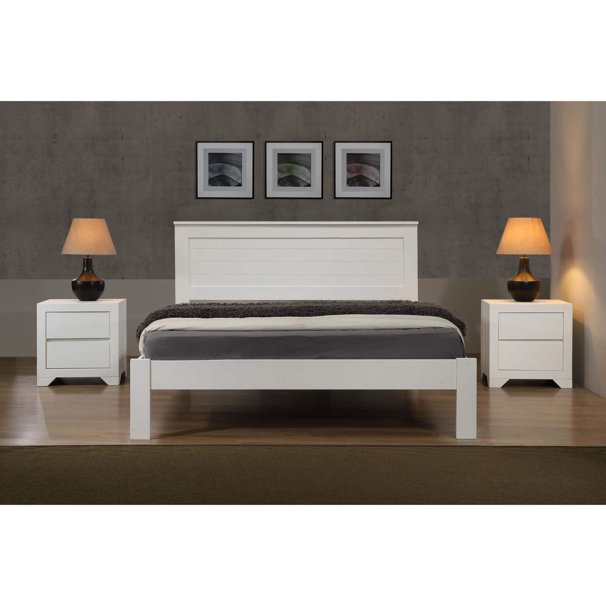 Etna Bed White