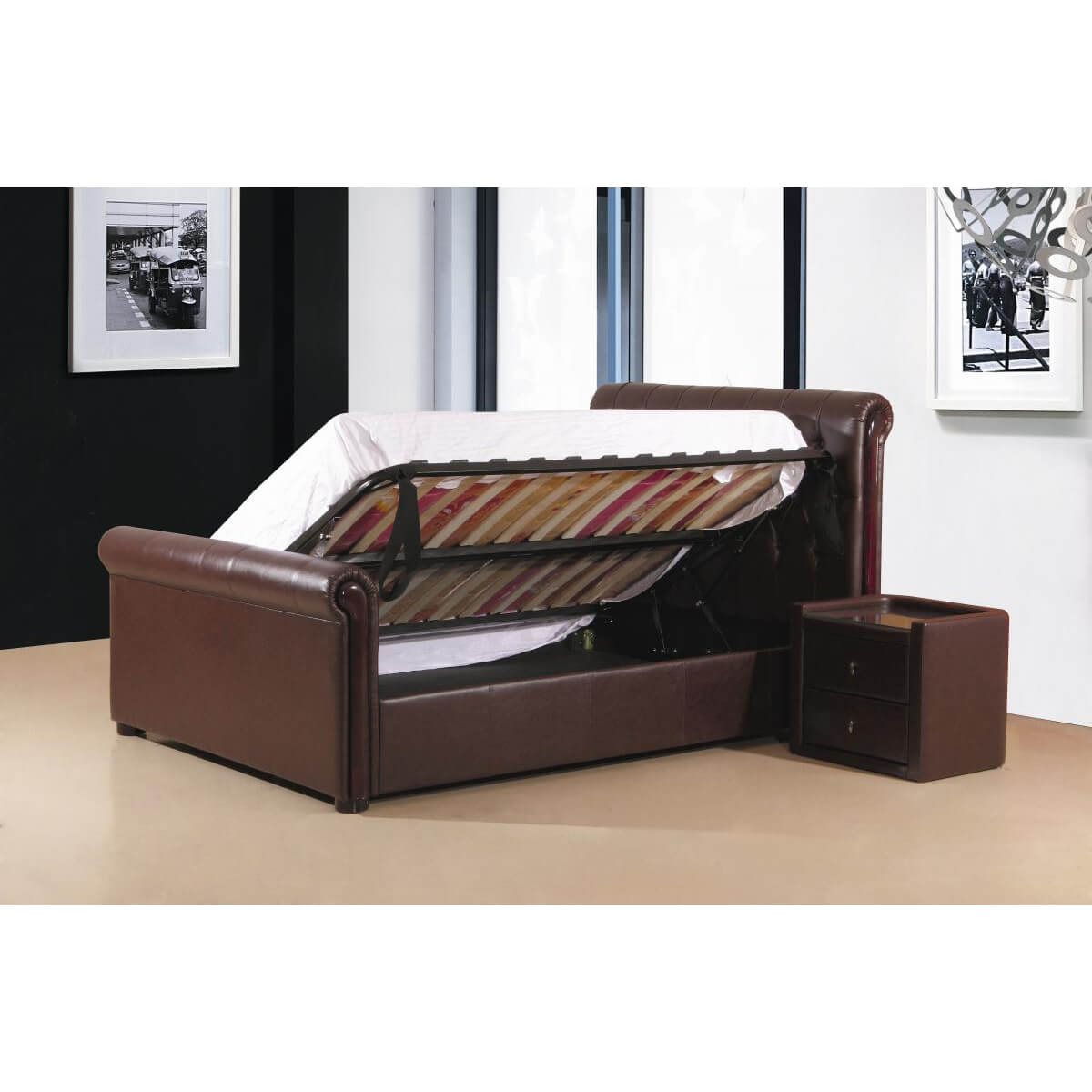 Caxton Storage PU Bed