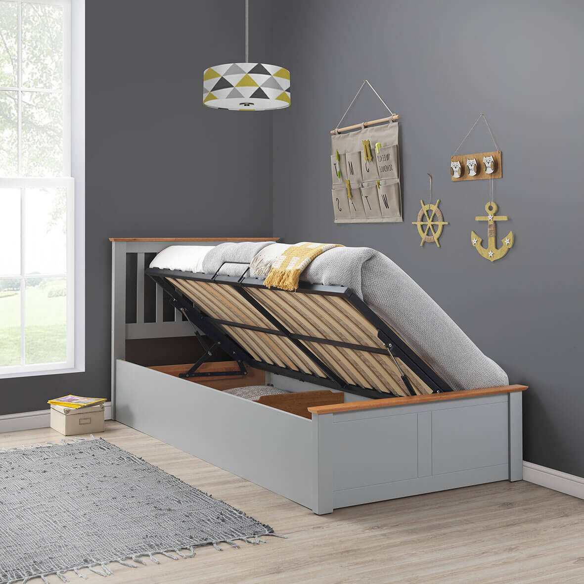 Francis Wooden Ottoman Bed