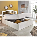 Grayson White Wooden Ottoman Bed