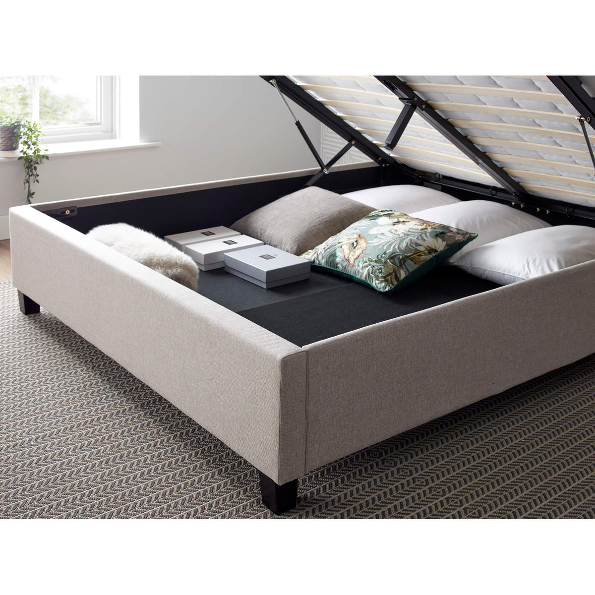 Brandon Fabric Ottoman Bed