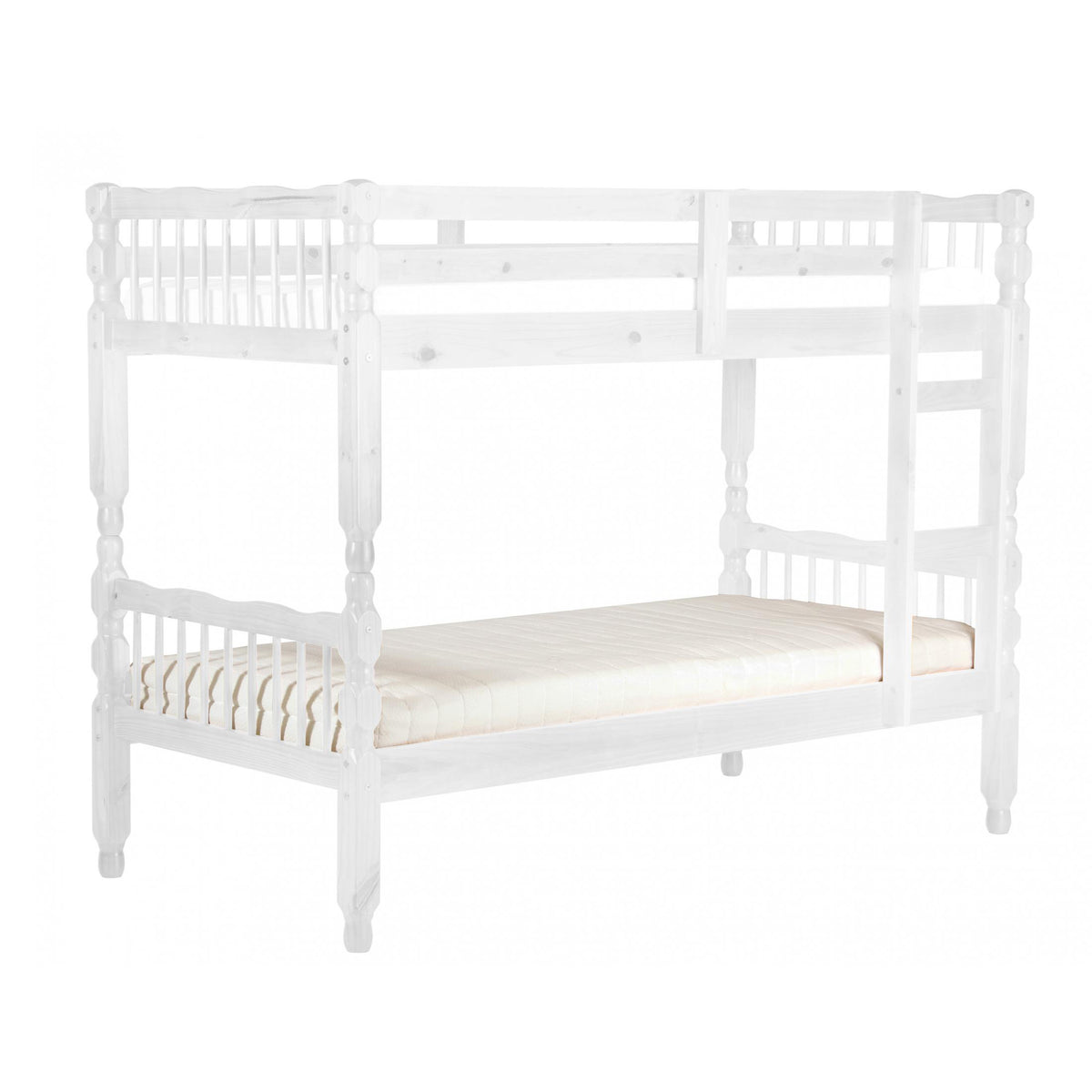 Milano Pine Bunk Bed Light Antique