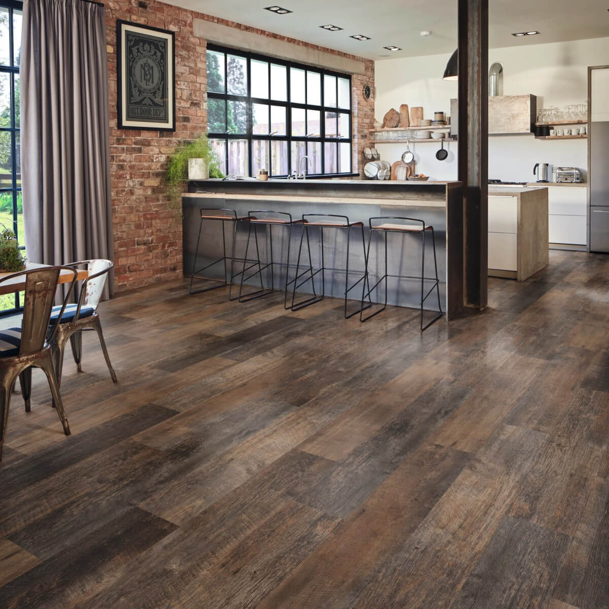 Karndean Van Gogh Rigid Core Salvaged Barnwood VGW123T-RKP