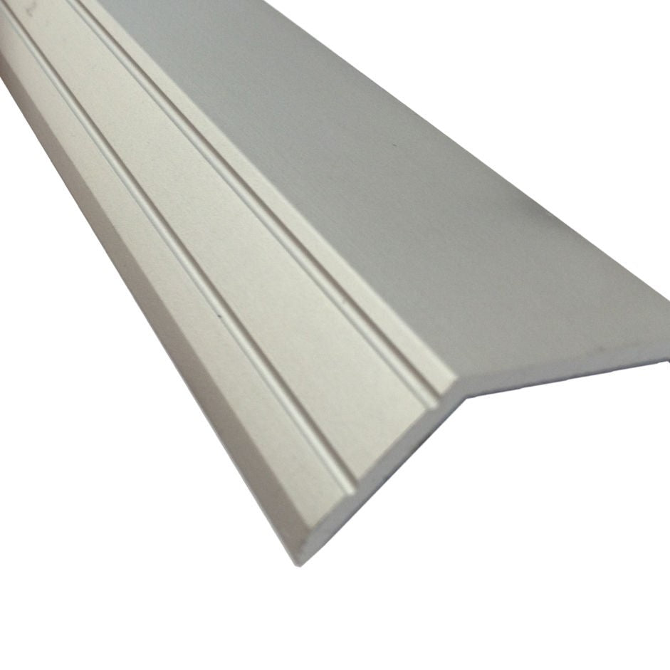 3ft Stick Down Sloping Edge (Ramp) 14mm Matt Silver