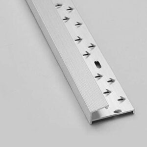 9ft Square Edge Raised Door Bar Polished Aluminum