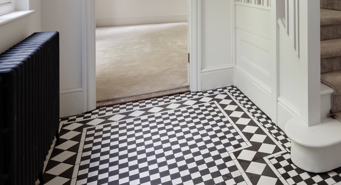 carpet and patterned flooring