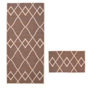 Deco Diamond Natural  (free doormat 057cm x 040cm) Rug